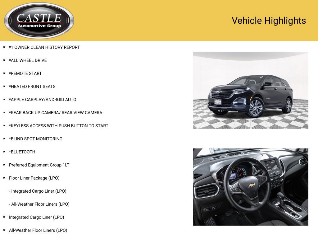 Used 2024 Chevrolet Equinox LT w/ LPO, Floor Liner Package AWD/4WD image 3