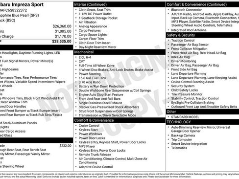 Certified 2025 Subaru Impreza 2.0i Sport image 5