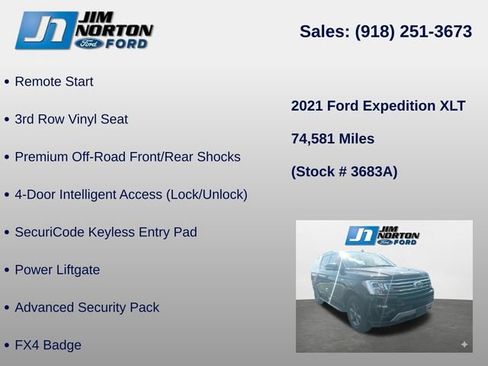Used 2021 Ford Expedition XLT AWD/4WD image 17