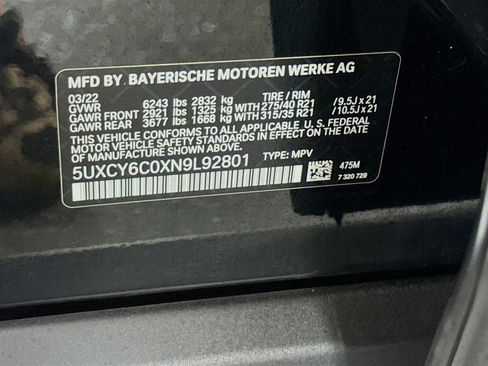 Used 2022 BMW X6 xDrive40i w/ Premium Package image 40