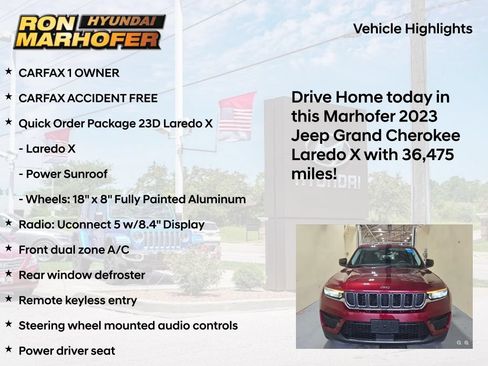 Used 2023 Jeep Grand Cherokee Laredo X AWD/4WD image 9