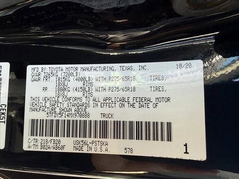 Used 2021 Toyota Tundra SR5 w/ TRD Off-Road Plus Package image 25