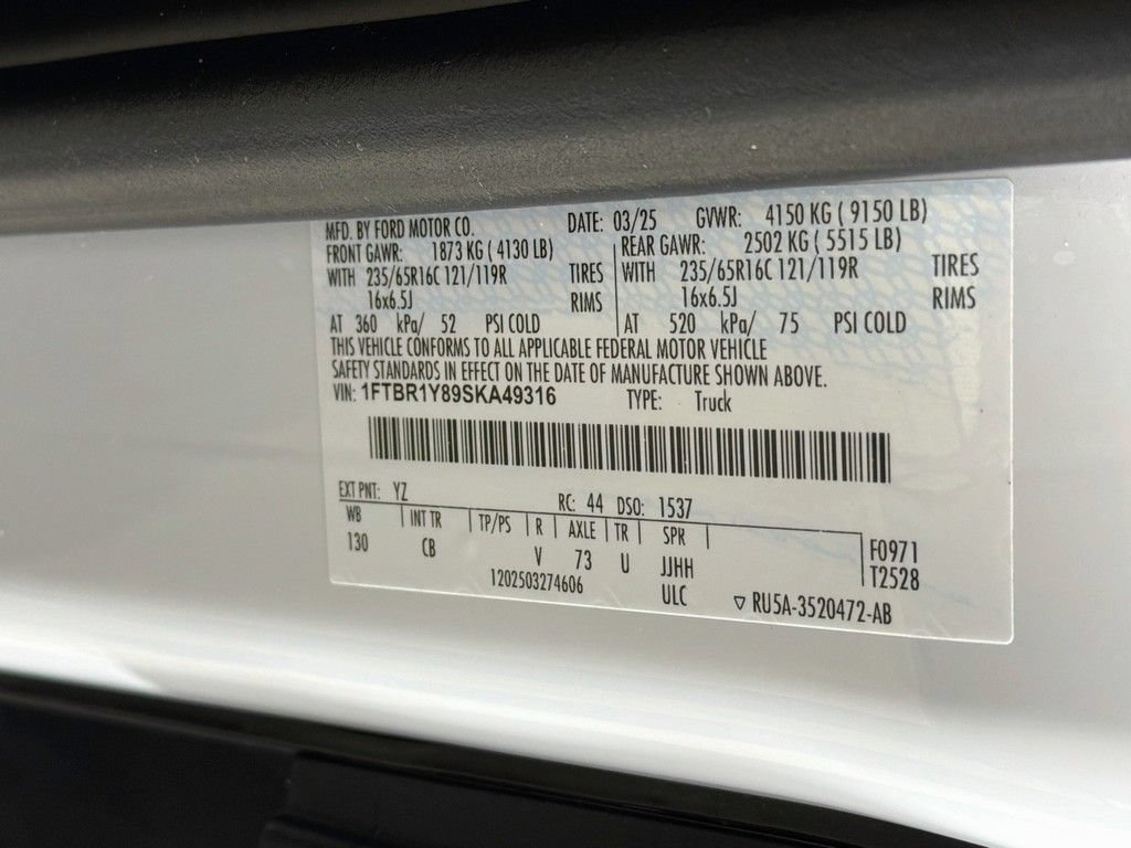 Used 2025 Ford Transit 250 Low Roof w/ Exterior Upgrade Package RWD image 33