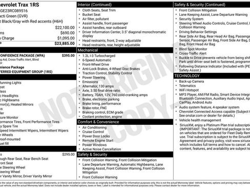 Used 2024 Chevrolet Trax RS w/ Driver Confidence Package FWD image 10