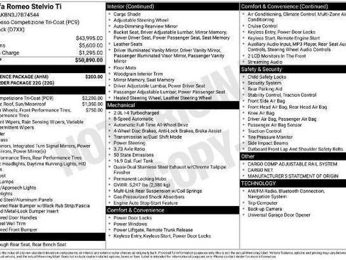 Used 2018 Alfa Romeo Stelvio Ti w/ Convenience Package image 32