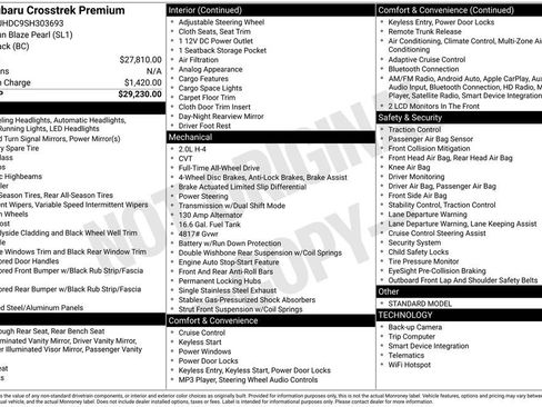 Certified 2025 Subaru Crosstrek 2.0i Premium AWD/4WD image 10