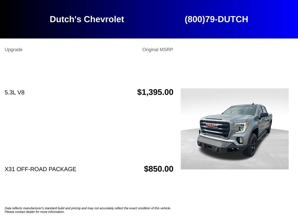 Used 2021 GMC Sierra 1500 Elevation w/ X31 Off-Road Package AWD/4WD image 5