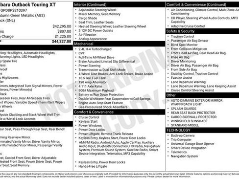 Used 2023 Subaru Outback Touring XT AWD/4WD image 6