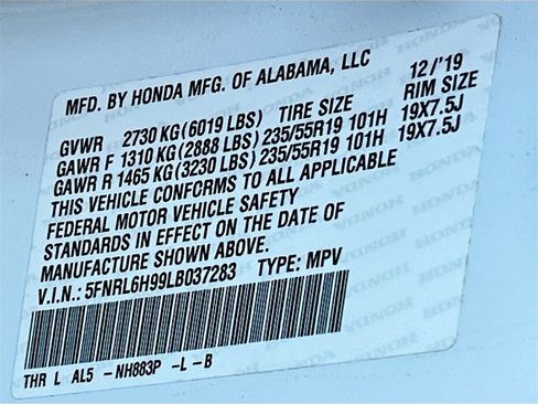 Used 2020 Honda Odyssey Elite image 35