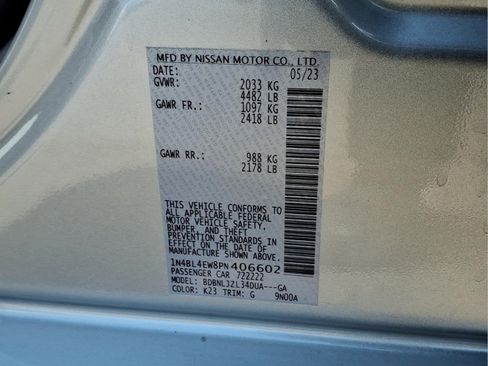 Certified 2023 Nissan Altima 2.5 SL AWD/4WD image 30