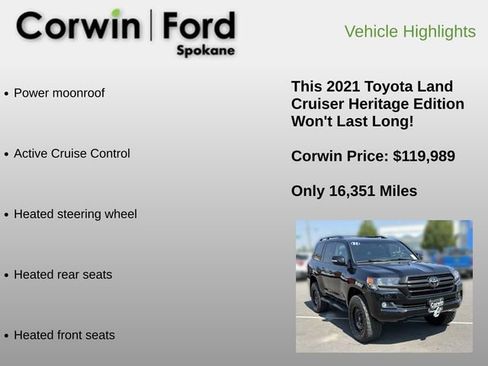 Used 2021 Toyota Land Cruiser Heritage Edition AWD/4WD image 12