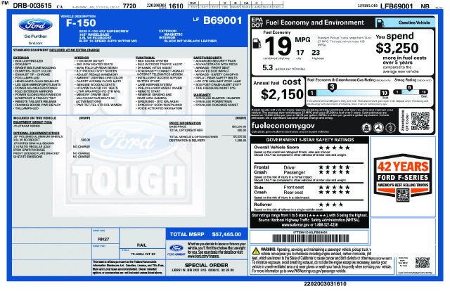 Certified 2020 Ford F150 Platinum RWD image 43
