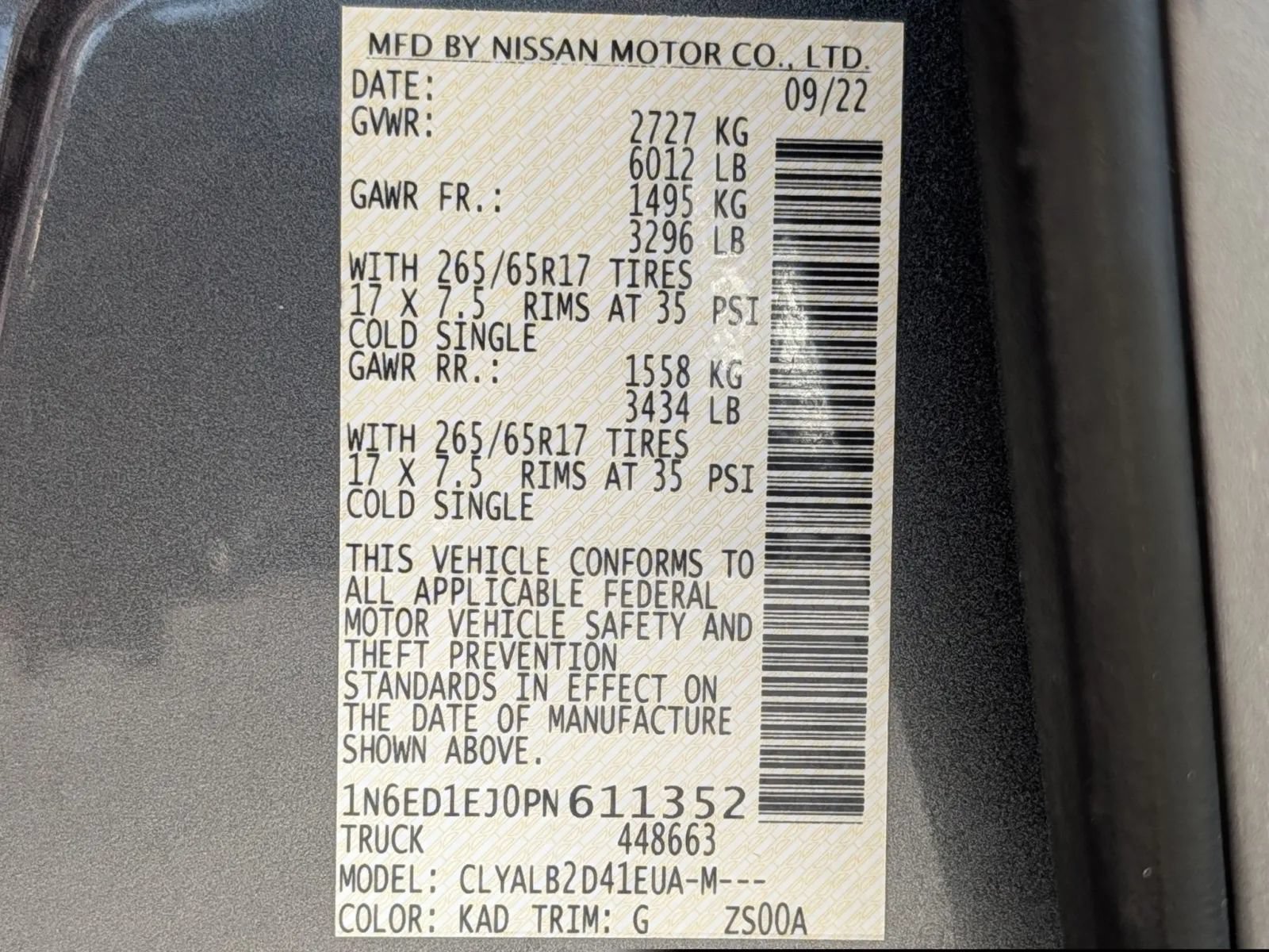 Used 2023 Nissan Frontier SV w/ Midnight Edition Package RWD image 27