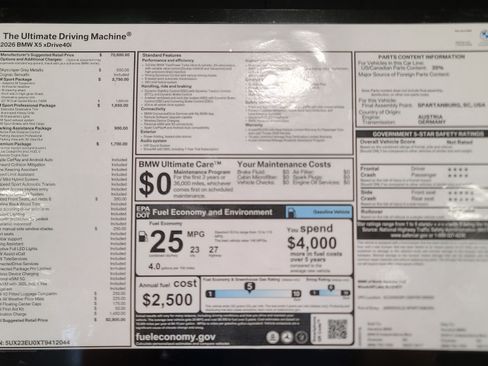 New 2026 BMW X5 xDrive40i w/ M Sport Package AWD/4WD image 31