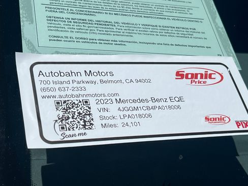 Certified 2023 Mercedes-Benz EQE 350+ 4MATIC SUV image 38