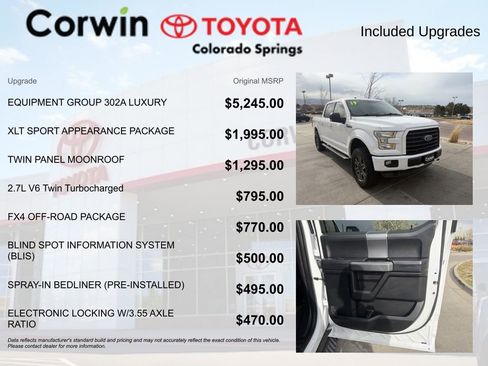 Used 2016 Ford F150 XLT w/ Equipment Group 302A Luxury image 4