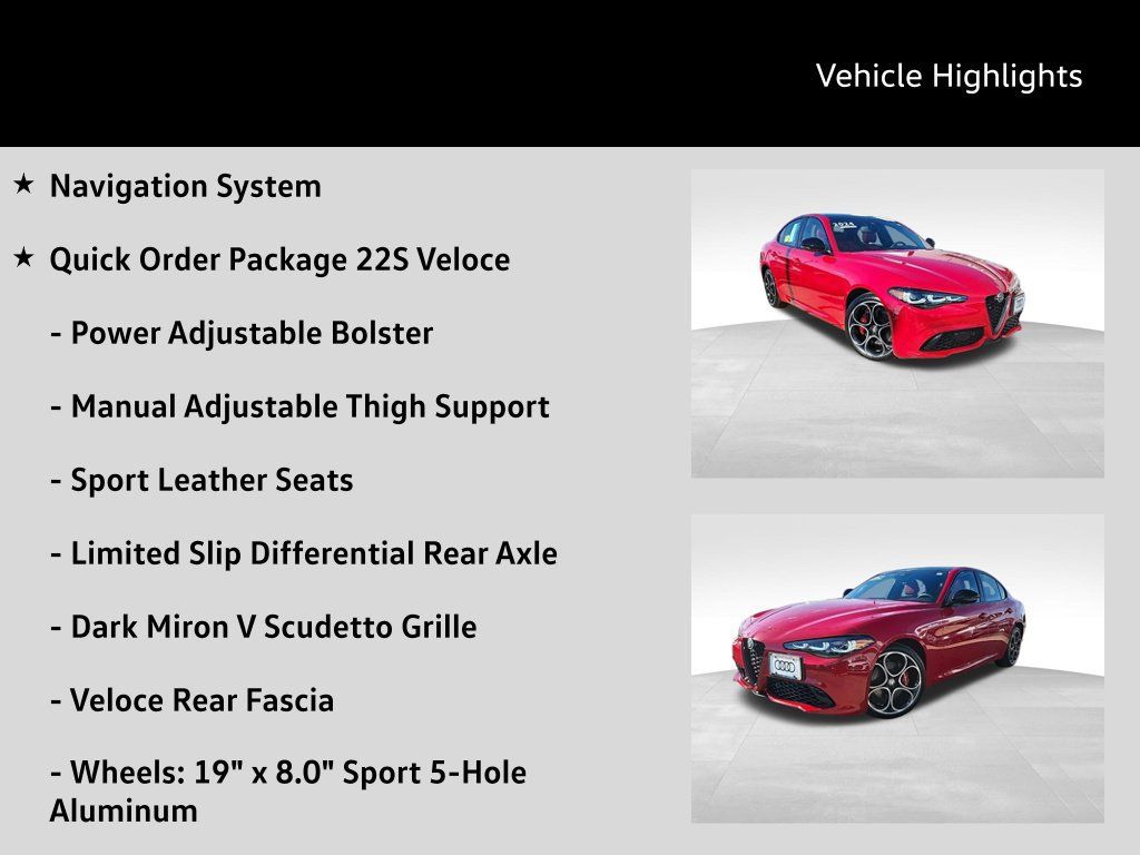Used 2024 Alfa Romeo Giulia Veloce AWD/4WD image 22