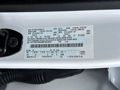 Used 2021 Ford F150 Lariat w/ Equipment Group 501A Mid AWD/4WD image 35