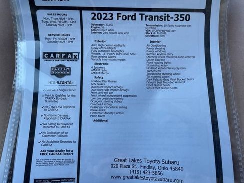 Used 2023 Ford Transit 350 DRW RWD image 26