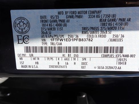 Used 2023 Ford F150 Lariat w/ Equipment Group 502A High AWD/4WD image 22