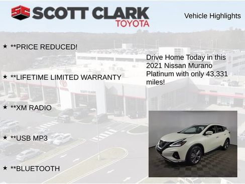Used 2021 Nissan Murano Platinum w/ Cargo Package AWD/4WD image 13