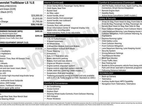 New 2026 Chevrolet TrailBlazer LS w/ LS Convenience Package AWD/4WD image 11