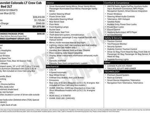 Used 2016 Chevrolet Colorado LT w/ LT Convenience Package image 6