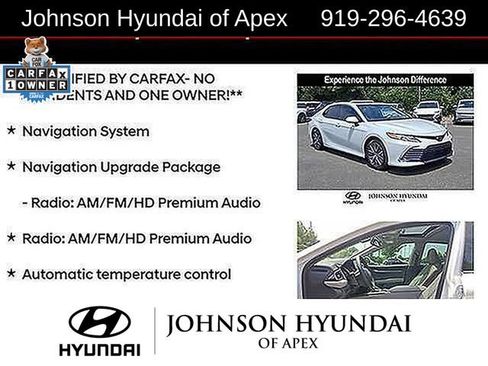 Used 2022 Toyota Camry XLE w/ Navigation Upgrade Package FWD image 16