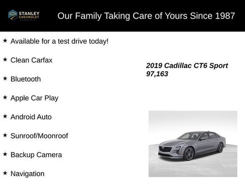 Used 2019 Cadillac CT6 Sport w/ Super Cruise Package AWD/4WD image 9