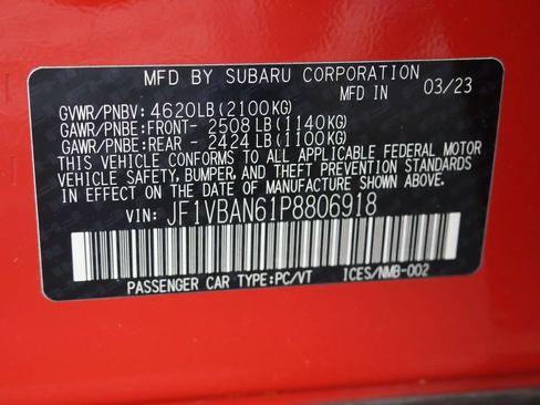 Used 2023 Subaru WRX Limited AWD/4WD image 29
