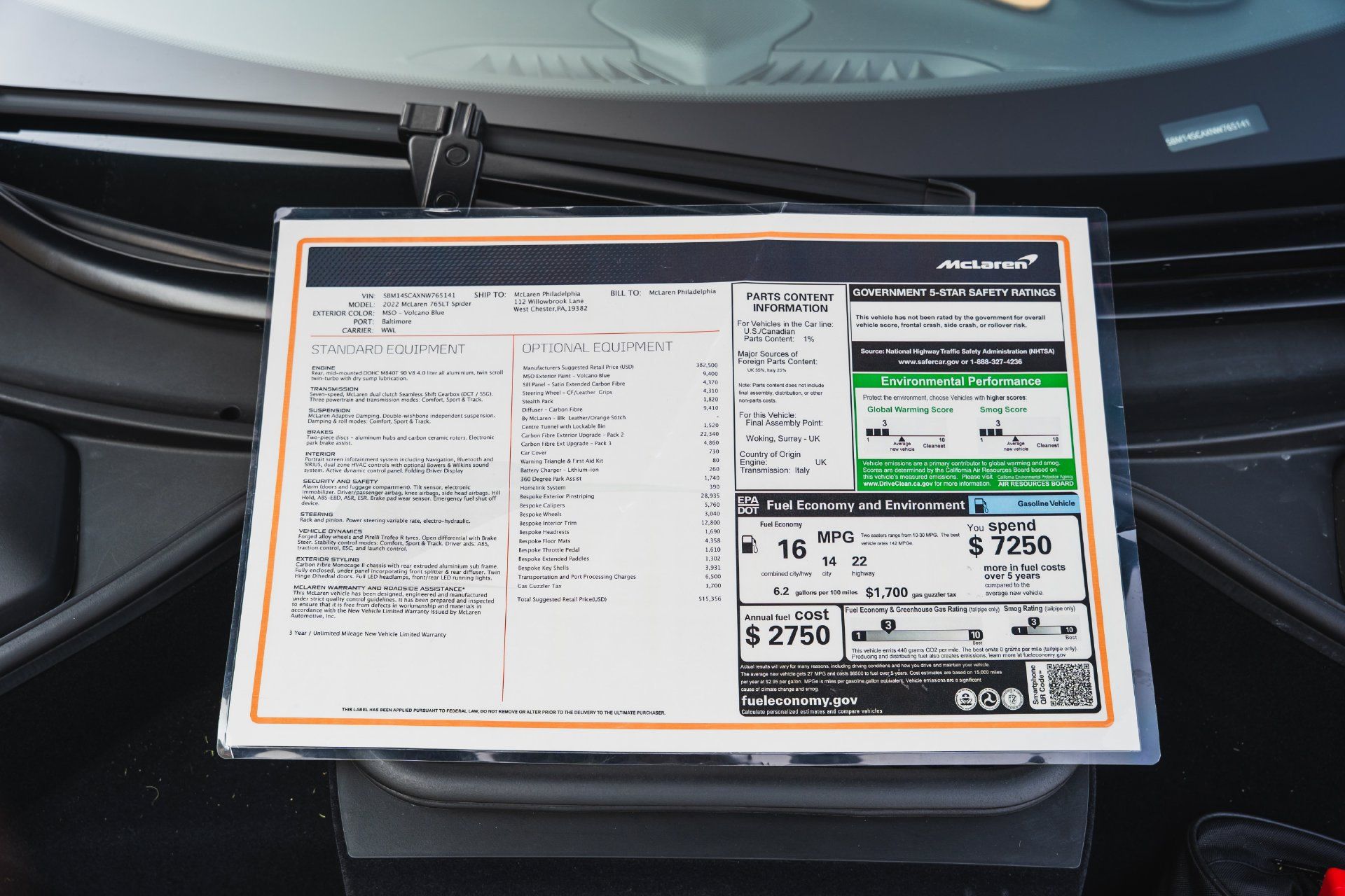 Used 2022 McLaren 765LT RWD image 65