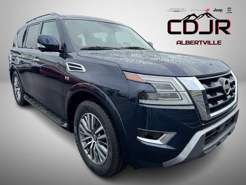 Used 2021 Nissan Armada SL w/ Captain's Chairs Package image 1