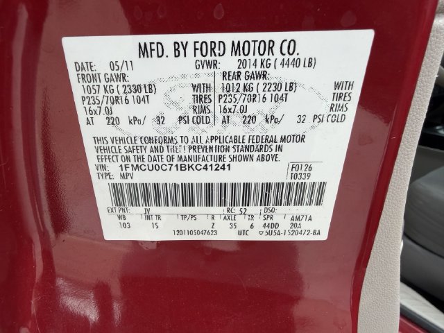 Used 2011 Ford Escape XLS w/ 101A Rapid Spec Order Code FWD image 27