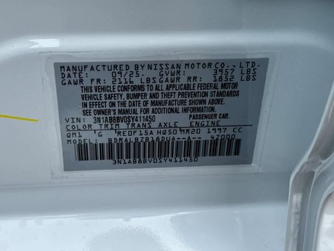 New 2025 Nissan Sentra S image 27