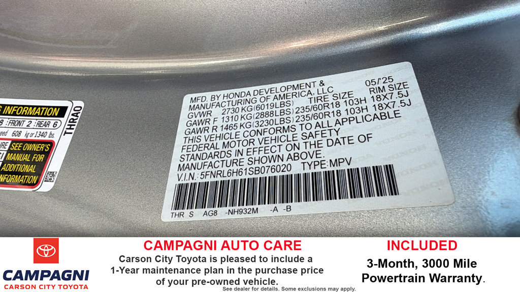 Used 2025 Honda Odyssey EX-L image 30