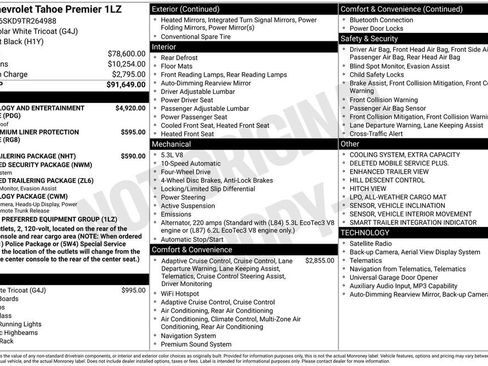 New 2026 Chevrolet Tahoe Premier AWD/4WD image 28