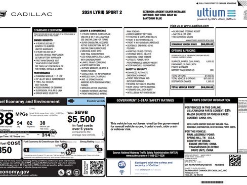 Used 2024 Cadillac Lyriq Sport RWD image 33
