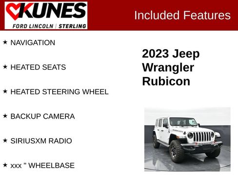 Used 2023 Jeep Wrangler Unlimited Rubicon w/ Cold Weather Group AWD/4WD image 2