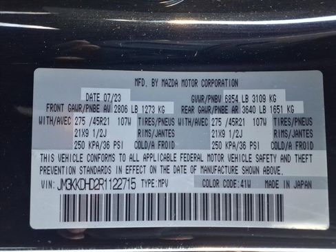 Used 2024 MAZDA CX-90 3.3 Turbo w/ Premium Package image 29