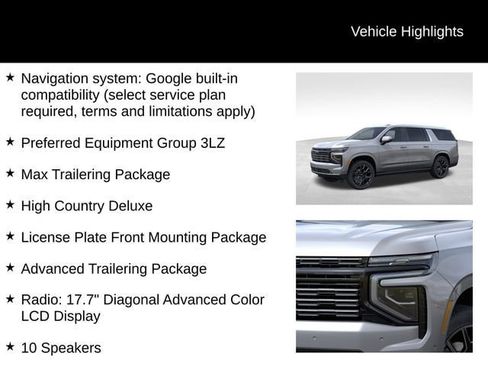 New 2026 Chevrolet Suburban High Country AWD/4WD image 27