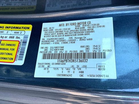 Used 2022 Ford Mustang Coupe w/ Equipment Group 101A RWD image 3