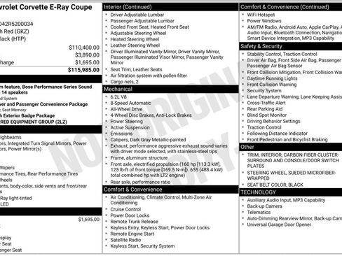 Used 2024 Chevrolet Corvette E-Ray AWD/4WD image 5