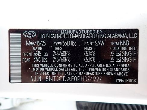 Used 2023 Hyundai Santa Cruz SEL w/ Activity Package AWD/4WD image 17