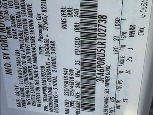 Used 2020 Ford Fusion Titanium image 25