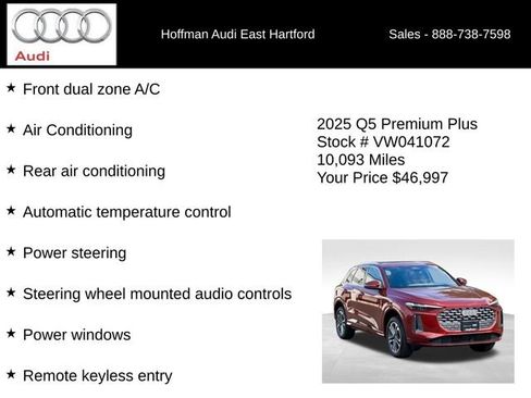 Certified 2025 Audi Q5 Premium w/ Premium Plus AWD/4WD image 12