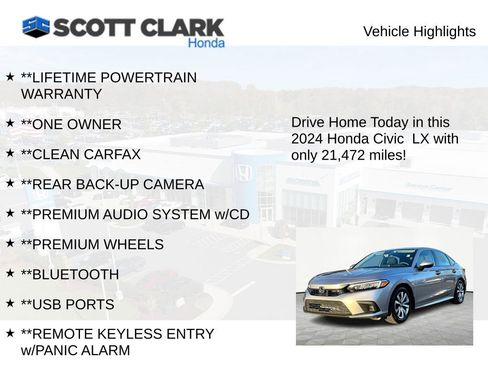 Used 2024 Honda Civic LX image 11