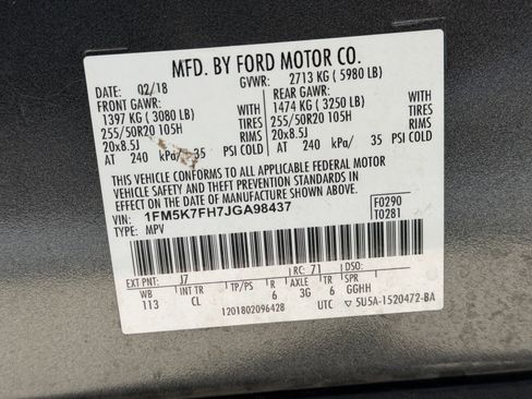 Used 2018 Ford Explorer Limited w/ Equipment Group 301A FWD image 13