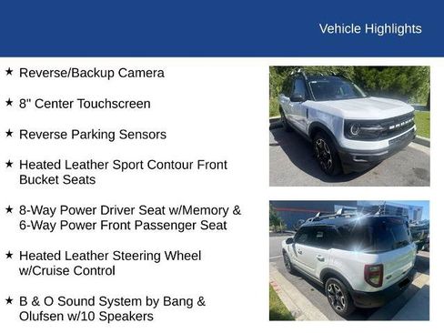 Certified 2023 Ford Bronco Sport Outer Banks w/ Tech Package AWD/4WD image 13