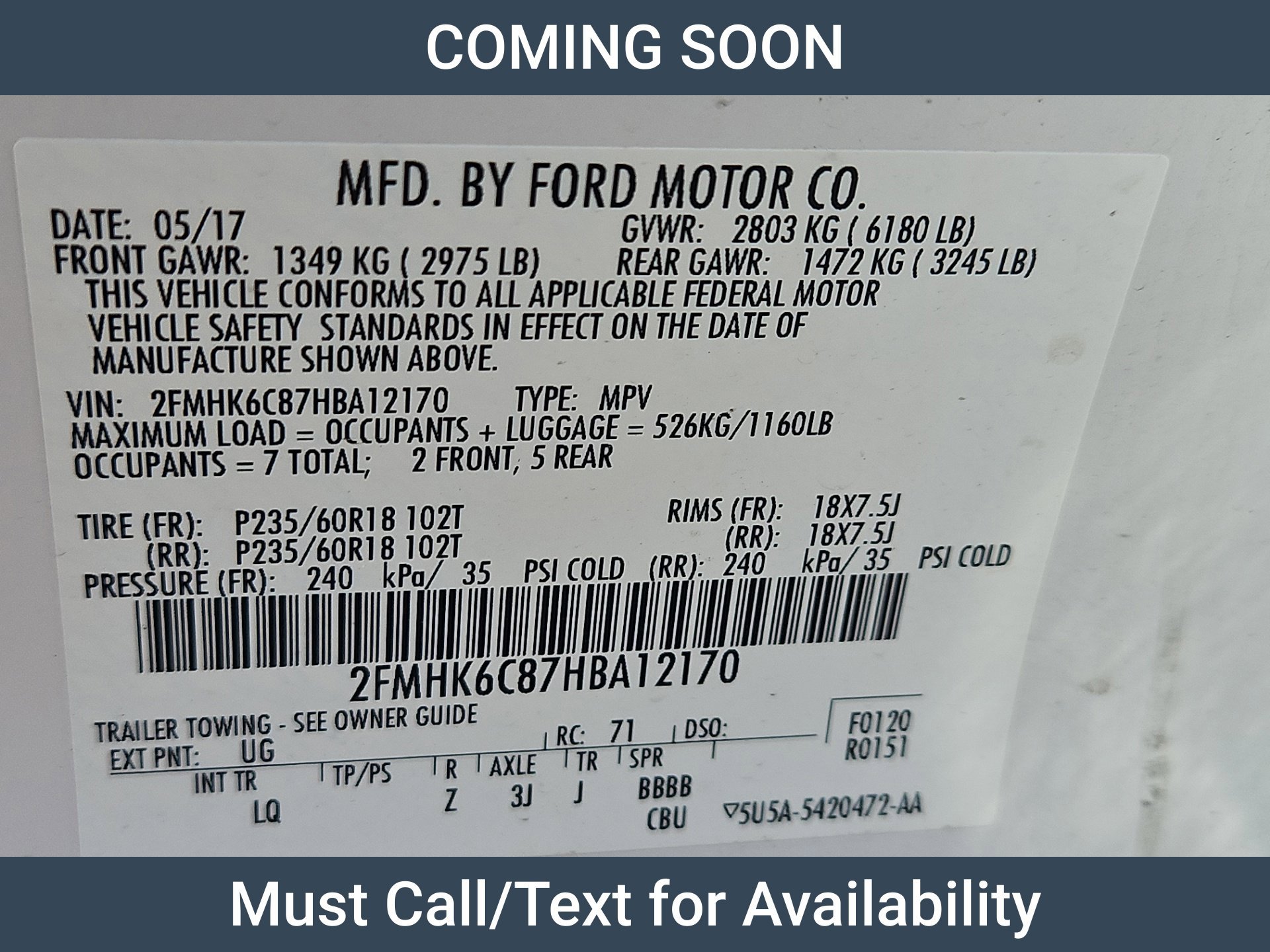 Used 2017 Ford Flex SEL w/ Equipment Group 202A AWD/4WD image 8