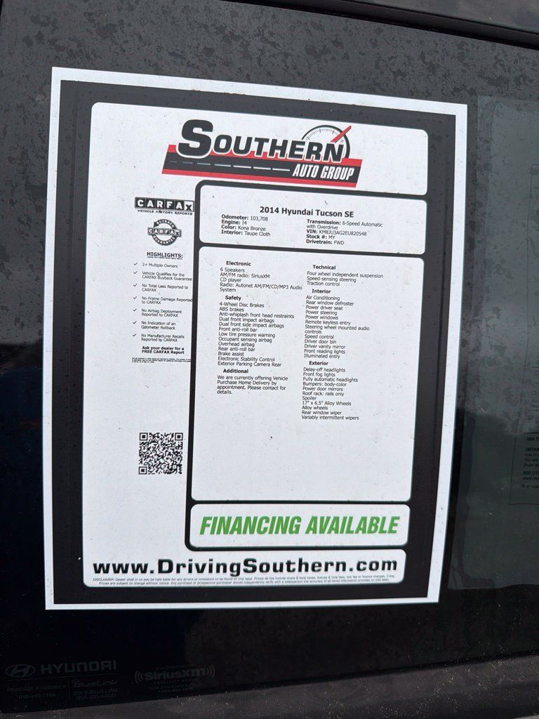 Used 2014 Hyundai Tucson SE FWD image 18